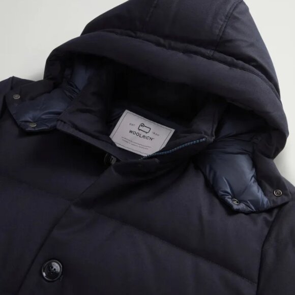 $1,540! RARE NEW Men's Woolrich Luxe Long Parka in Vitale Barberis Canonico Wool - Picture 7 of 7